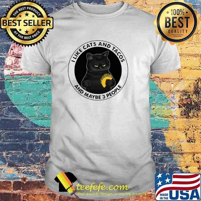 I Like Cats And Tacos And Maybe 3 People Shirt