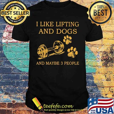 I Like Lifting And Dogs And Maybe 3 People Shirt
