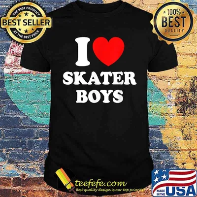 I Love Skater Boys Skateboard Girls Mothers Day Shirt