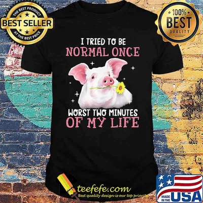 I Tried To Be Normal Once Worst Two Minutes Of My Life Pig Shirt