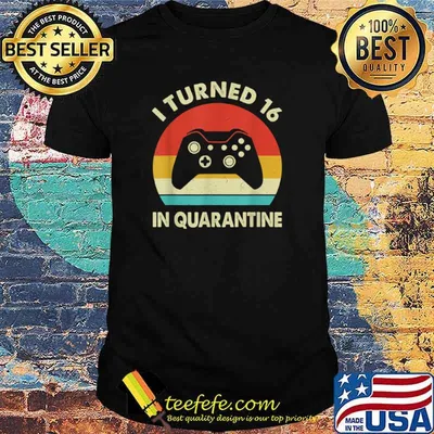 I Turned 16 In Quarantine 2005 Birthday Gift For 16 Year Shirt