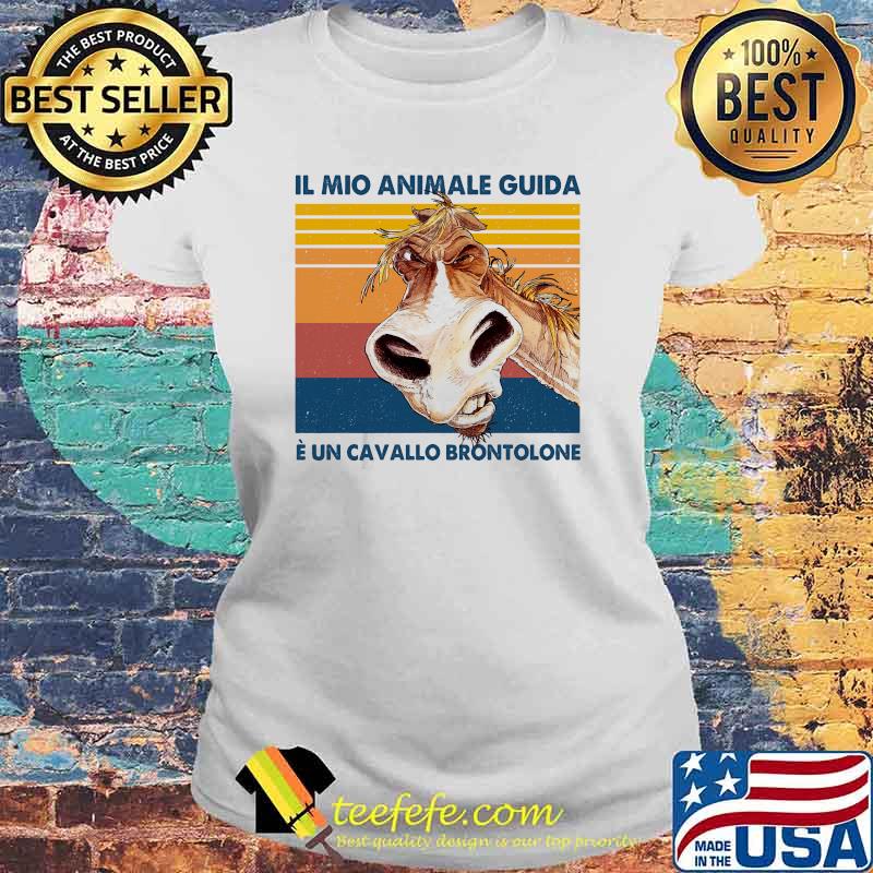 Il Mio Animale Guida E Un Cavallo Brontolone Vintage Shirt Laides tee Il Mio Animale Guida E Un Cavallo Brontolone Vintage Shirt Laides tee