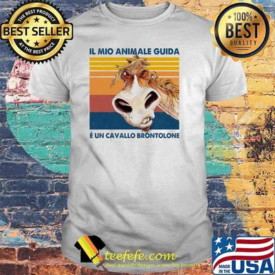 Il Mio Animale Guida E Un Cavallo Brontolone Vintage Shirt