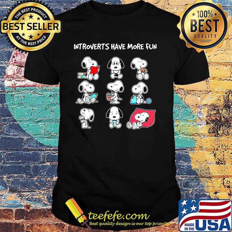 Introverts Have More Fun Snoopy Shirt Introverts Have More Fun Snoopy Shirt