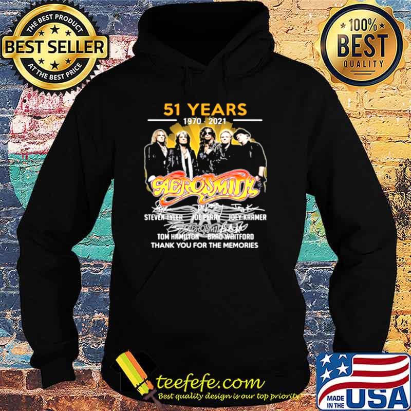 51 Years 1970 2021 Aerosmith Thank You For The Memories Signature Shirt Hoodie 51 Years 1970 2021 Aerosmith Thank You For The Memories Signature Shirt Hoodie