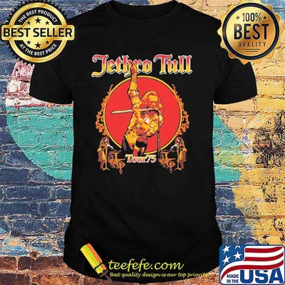 Jethro Tull Tour 75 Band Rock And Roll Shirt