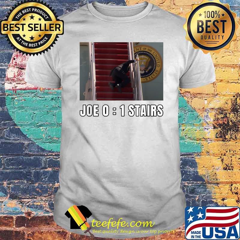 Joe Biden Falling Down Stairs Joe Vs Stairs Political Shirt