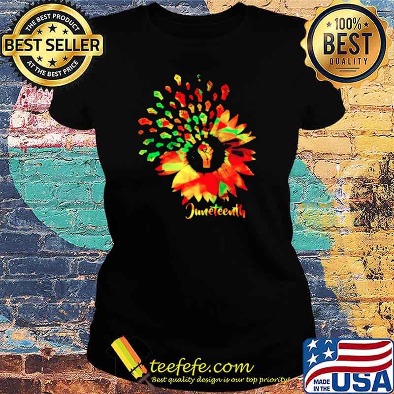 Juneteenth sunflower Ladies tee Juneteenth sunflower Ladies tee