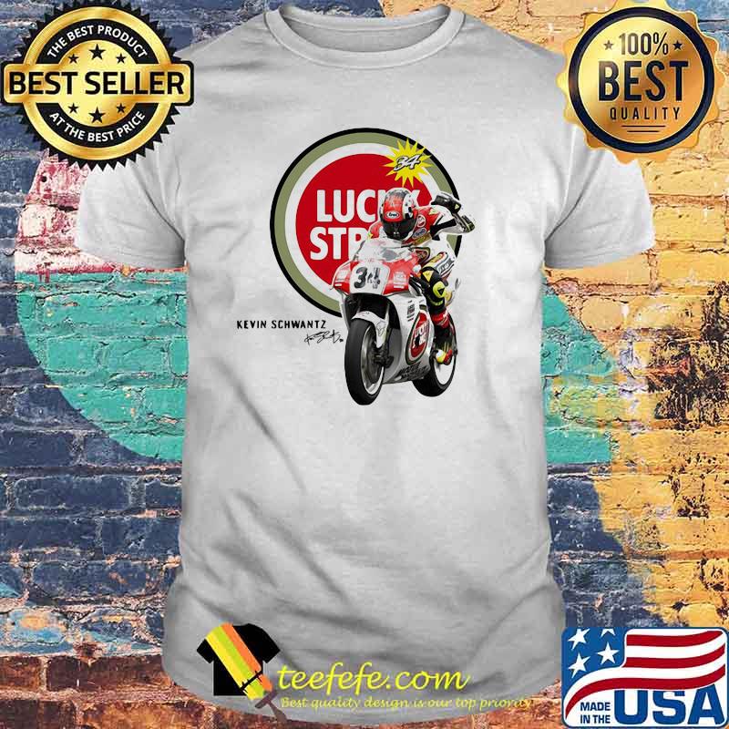 Kevin Schwantz Team Lucky Strike Signature Shirt