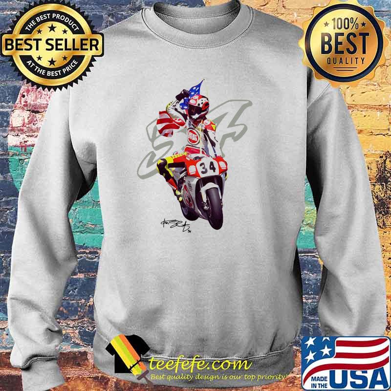 Kevin Schwantz The Wheelie King Of The Mountain Signature Shirt Sweater Kevin Schwantz The Wheelie King Of The Mountain Signature Shirt Sweater