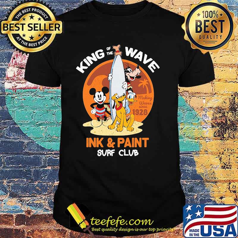 King Of The Wave Inks And Paint Surf Club Disney Shirt