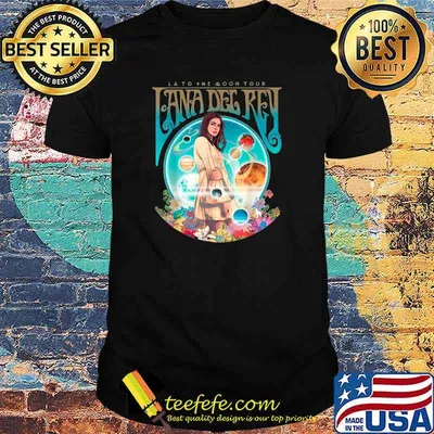 lato The Moon Tour Lana Del Rey fanart Flower Shirt