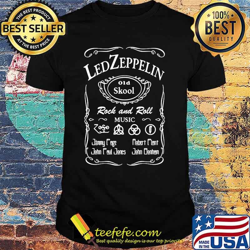 Led Zeppelin Old Skool Rock And Roll Music Shirt