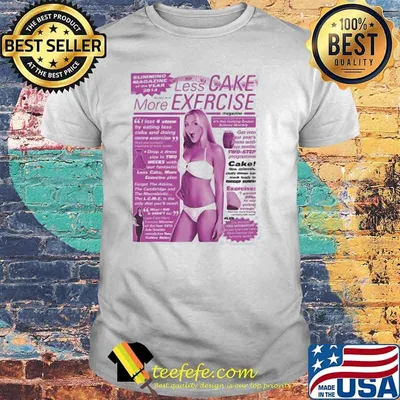Less Cake More Exercise Magazine Shirt