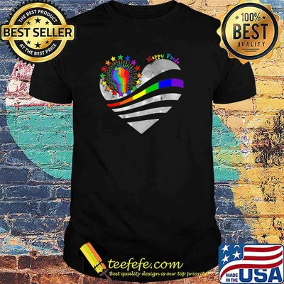 LGBT Happy Pride Heart Shirt