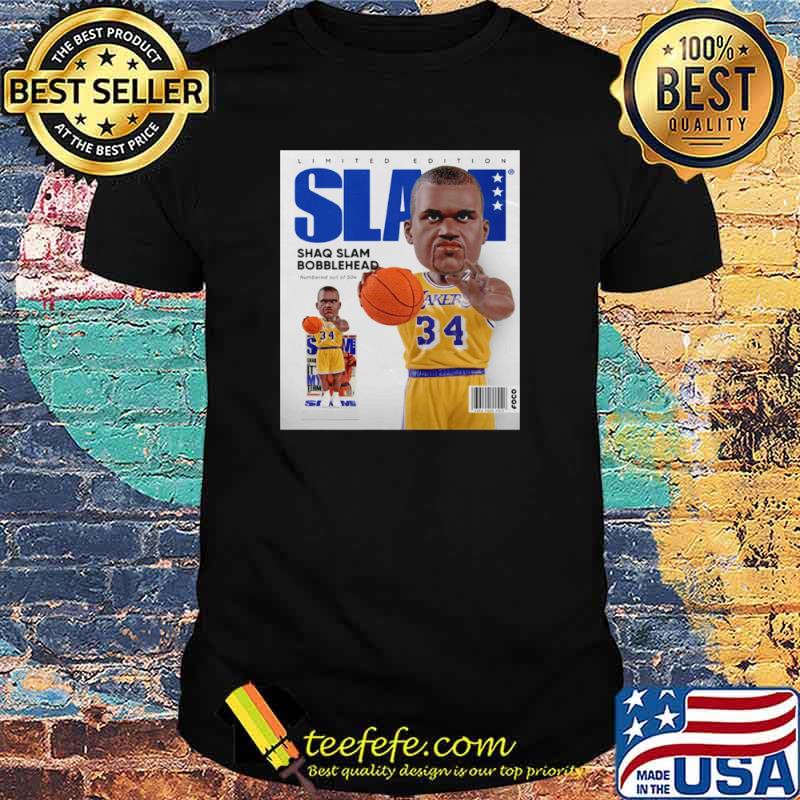 Limited Edition Slam Shaq Slam Bobblehead shirt