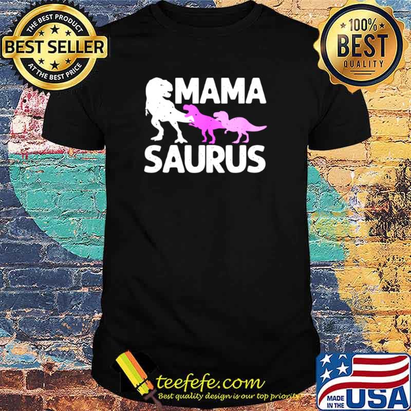 Mama Saurus For Mommy Dinosaur Mom Of Twins shirt