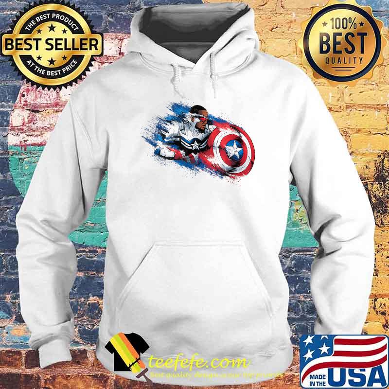 Marvel The Falcon the Winter Soldier Captain America Paint Shirt Hoodie Marvel The Falcon the Winter Soldier Captain America Paint Shirt Hoodie