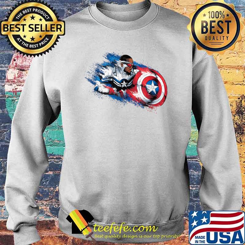 Marvel The Falcon the Winter Soldier Captain America Paint Shirt Sweater Marvel The Falcon the Winter Soldier Captain America Paint Shirt Sweater