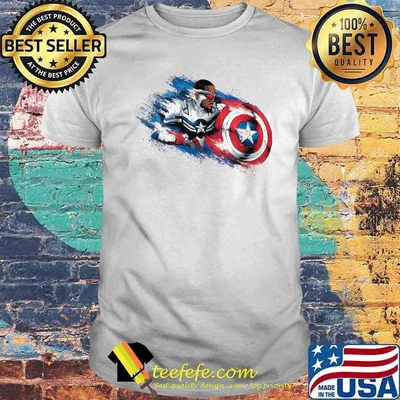 Marvel The Falcon the Winter Soldier Captain America Paint Shirt