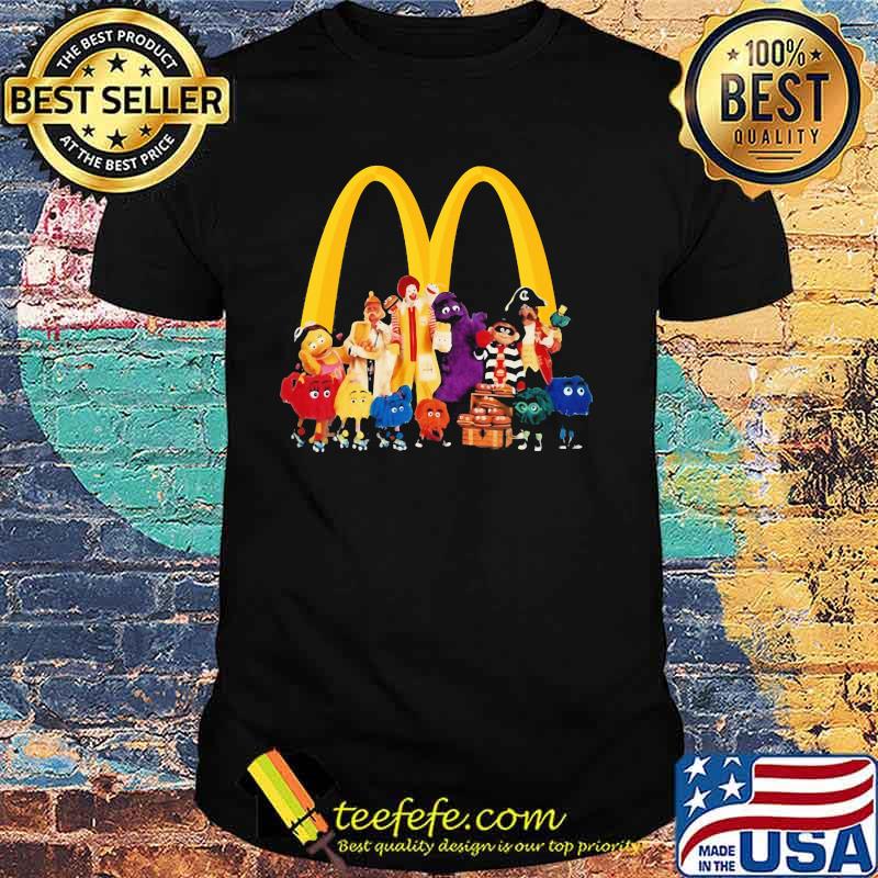 Mcdonald Logo With Cartoon Shirt