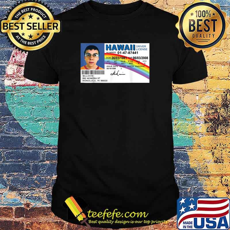 McLovin Drivers Hawaii Rainbow Shirt McLovin Drivers Hawaii Rainbow Shirt