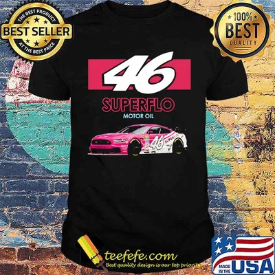 Mello Yello 46 Superflo Motor Oil Car Pink Shirt