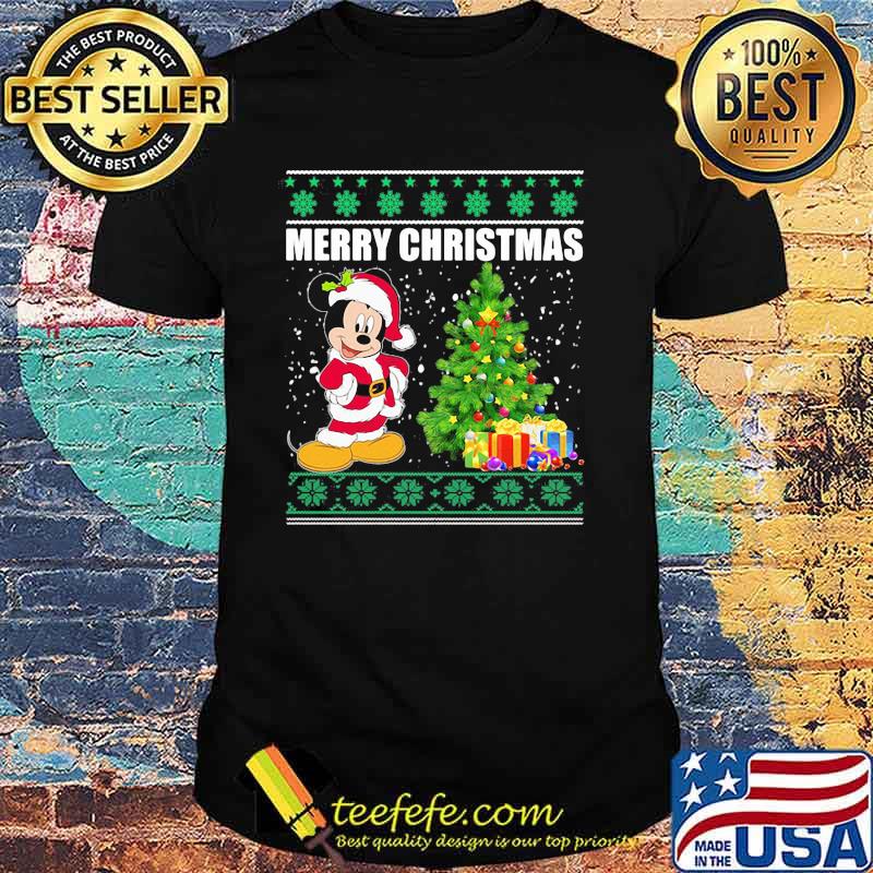 Merry Christmas Mickey Snow Shirt