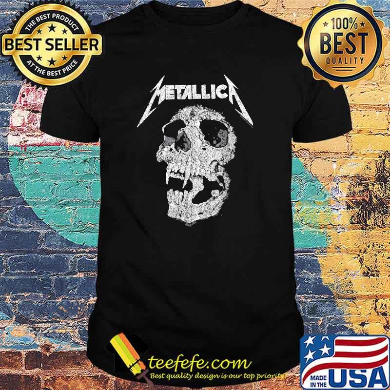 Metallicas Design Art Band Music Outfits Retro Skull Shirt