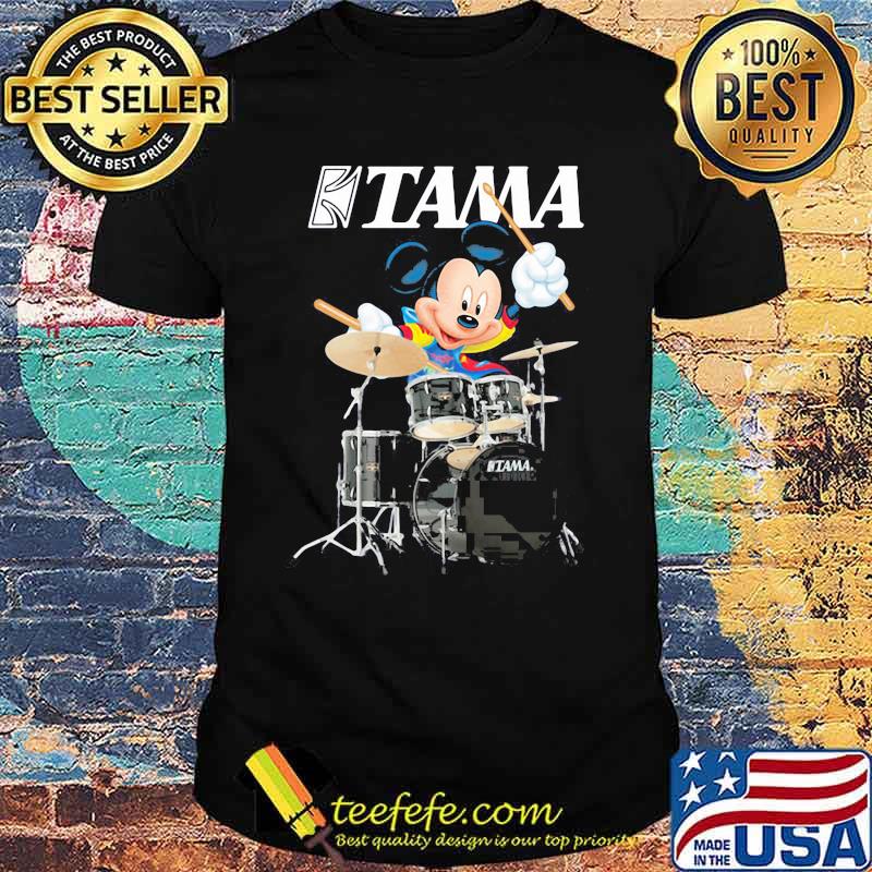 Mickey Drumming With Tama Logo Shirt