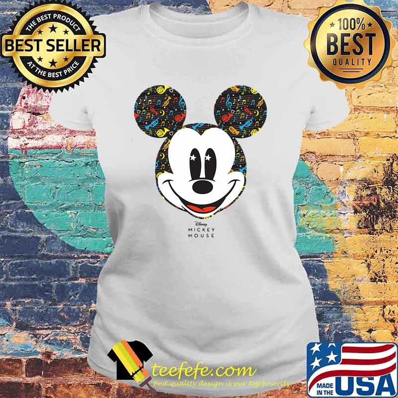 Mickey Mouse Music Disney Shirt Laides tee Mickey Mouse Music Disney Shirt Laides tee