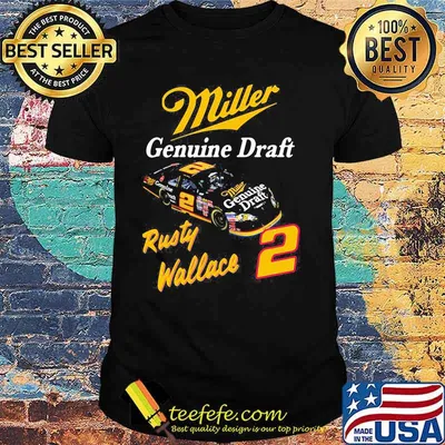 Miller Genuine Draft Rusty Wallace Shirt