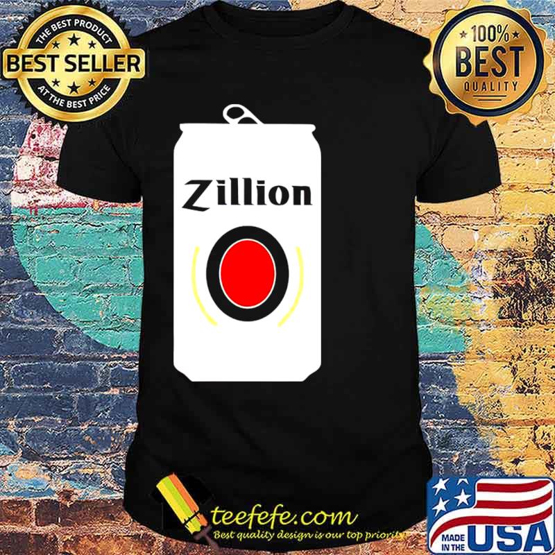 Miller Lite zillion beers can shirt