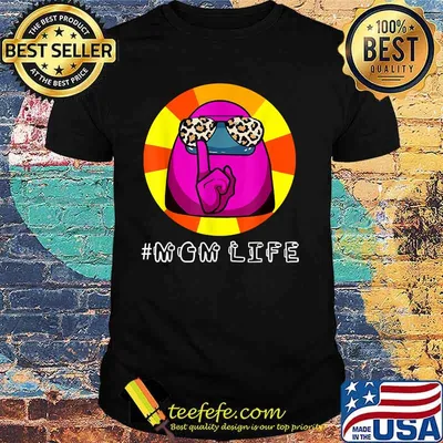 Mom Life Among Us Sunglasses Leopard Mother's Day Shirt