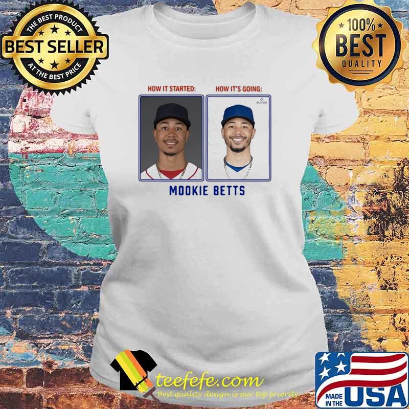 Mookie Betts Then And Now Los Angeles Shirt Laides tee Mookie Betts Then And Now Los Angeles Shirt Laides tee