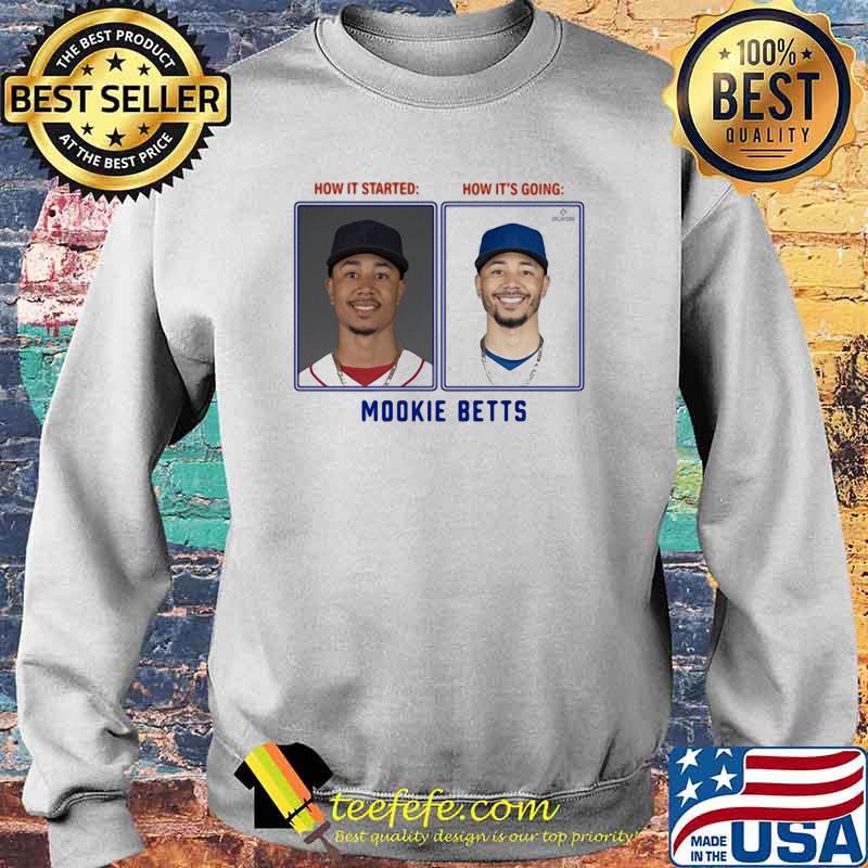 Mookie Betts Then And Now Los Angeles Shirt Sweater Mookie Betts Then And Now Los Angeles Shirt Sweater