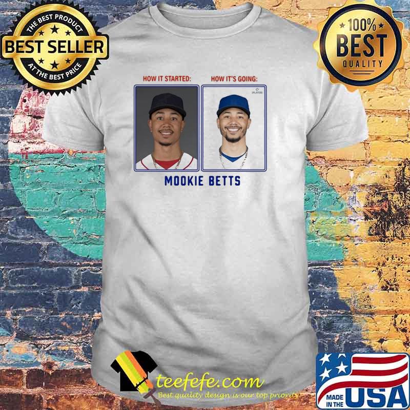 Mookie Betts Then And Now Los Angeles Shirt