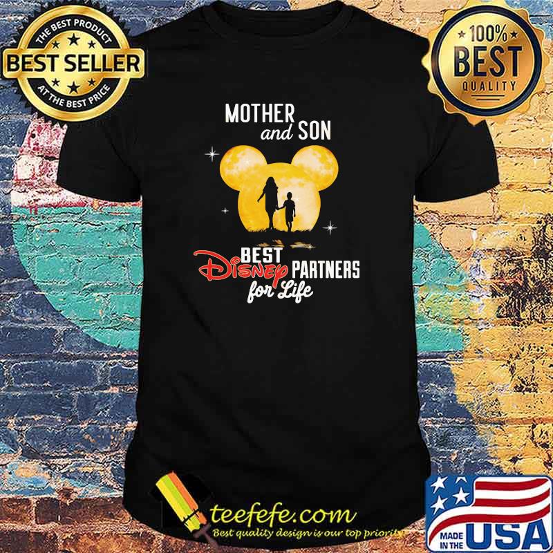 Mother And Son Best Disney Partners For Life Moon Mickey Disney Shirt