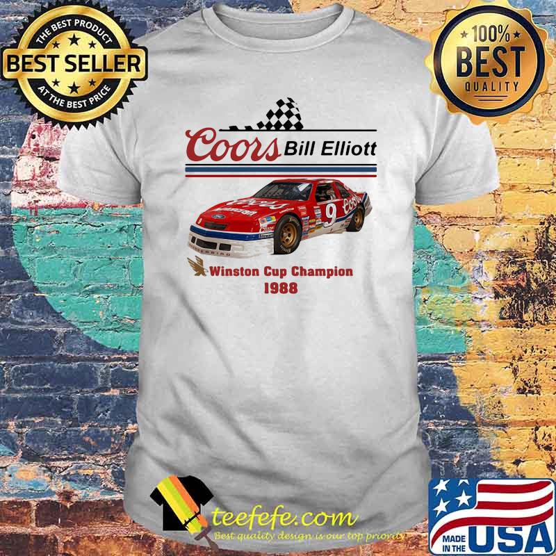 Nascar Coor Bill Elliott Winston Cup Champion 1988 Shirt