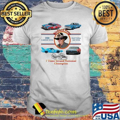 Nascar Richard Petty Time Grand National Champion Signature Shirt
