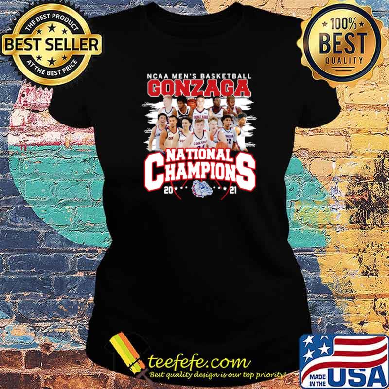 Ncaa mens basketball Gonzaga Bulldogs national champions 2021 Ladies tee Ncaa mens basketball Gonzaga Bulldogs national champions 2021 Ladies tee