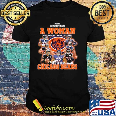 Never Underestimate An Old Man Who Understands Football Chicago Bears Signature Shirt
