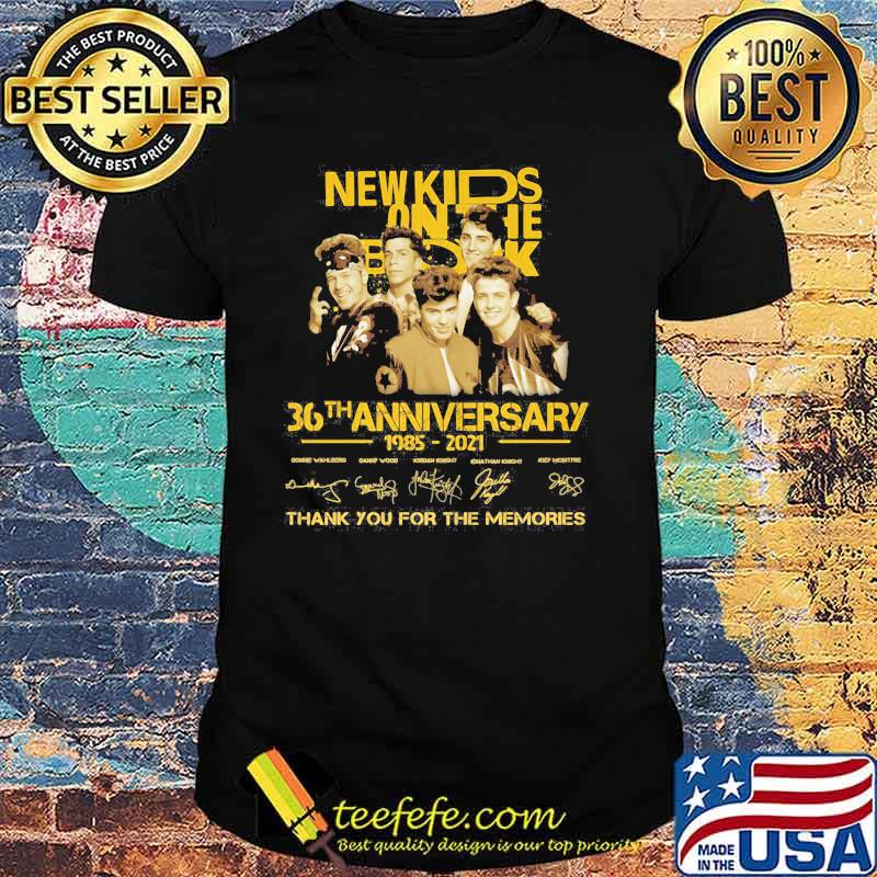 New Kids On The Block 36th Anniversary 1985 2021 Thank You For The Memories Signature Shirt