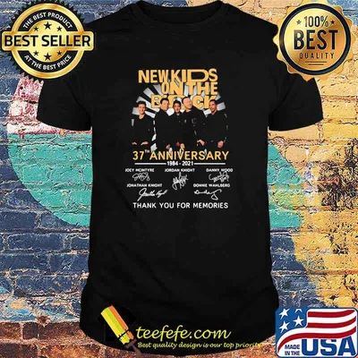 New Kids On The Block 37th Anniversary 1984 2021 Thank You For The Memories Signature Shirt