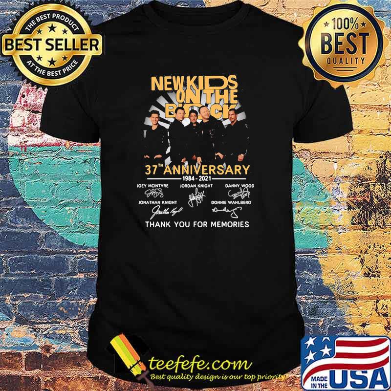 New Kids On The Block 37th Anniversary 1984 2021 Thank You For The Memories Signature Shirt