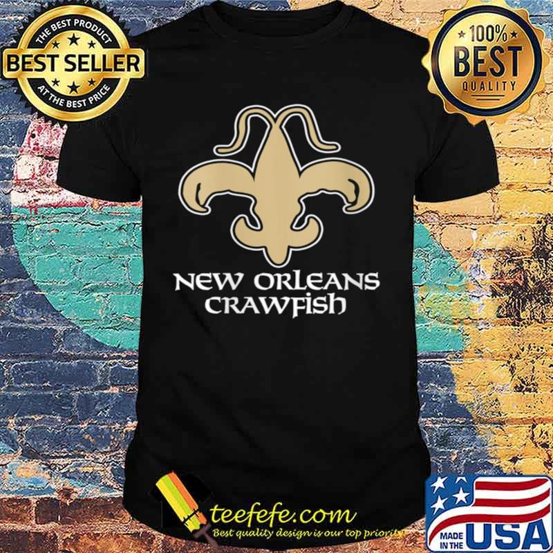 New Orleans Crawfish Boil Fleur de Lis Crawdaddy Crayfish shirt