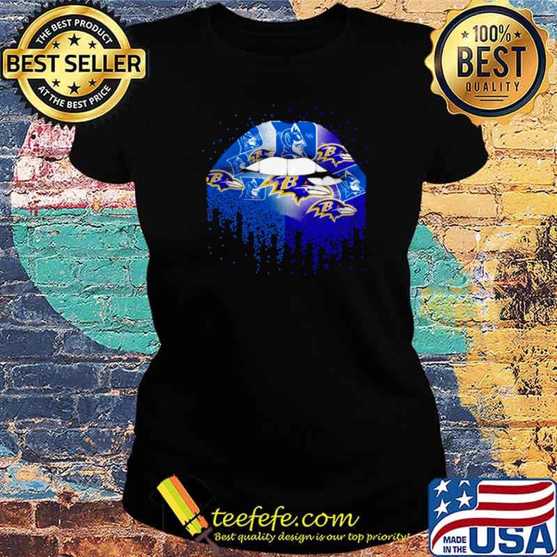Nfl baltimore ravens lips logo Ladies tee Nfl baltimore ravens lips logo Ladies tee