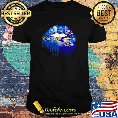 Nfl baltimore ravens lips logo shirt
