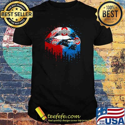 NFL carolina panthers new and Ohio state buckeyes Lips logo shirt
