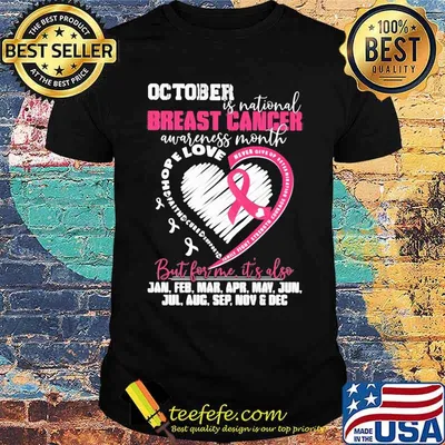 October Is National Breast Cancer Awareness Month But For Me It's Also Shirt